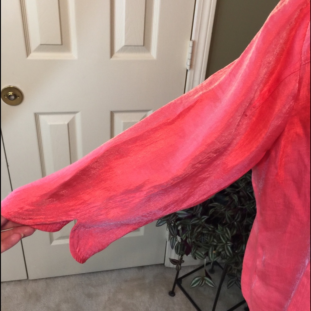 Ruby Rd. Woman Salmon Colored Jacket 16W - Picture 5 of 7